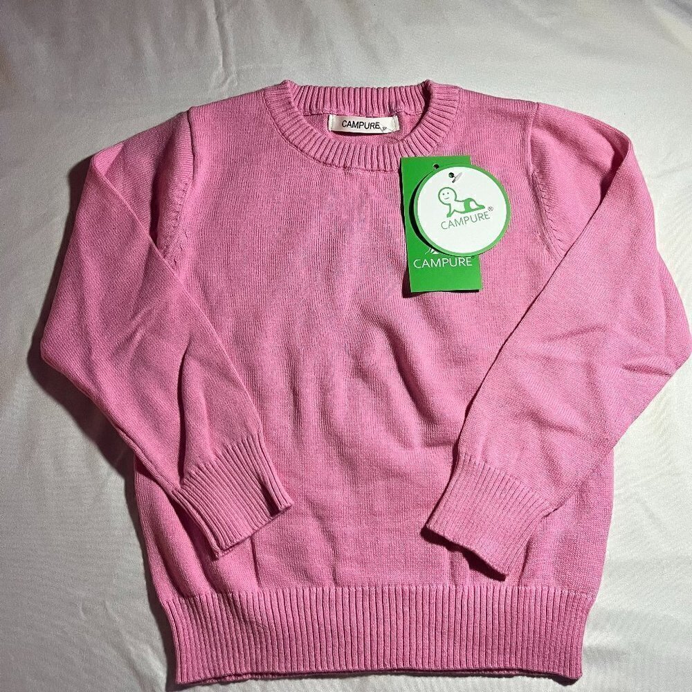 Cute Kid's Pink Crewneck Sweater